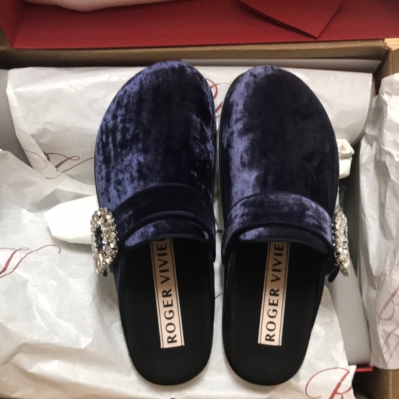 NA!! Roger vivier velvet mule - Picture 3 of 12